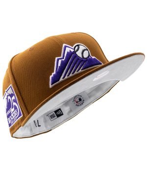 COLORADO ROCKIES 59FIFTY BOURBON AND SUEDE EDITION