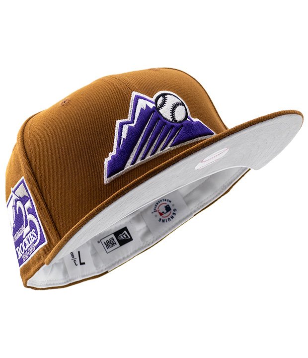 COLORADO ROCKIES 59FIFTY BOURBON AND SUEDE EDITION